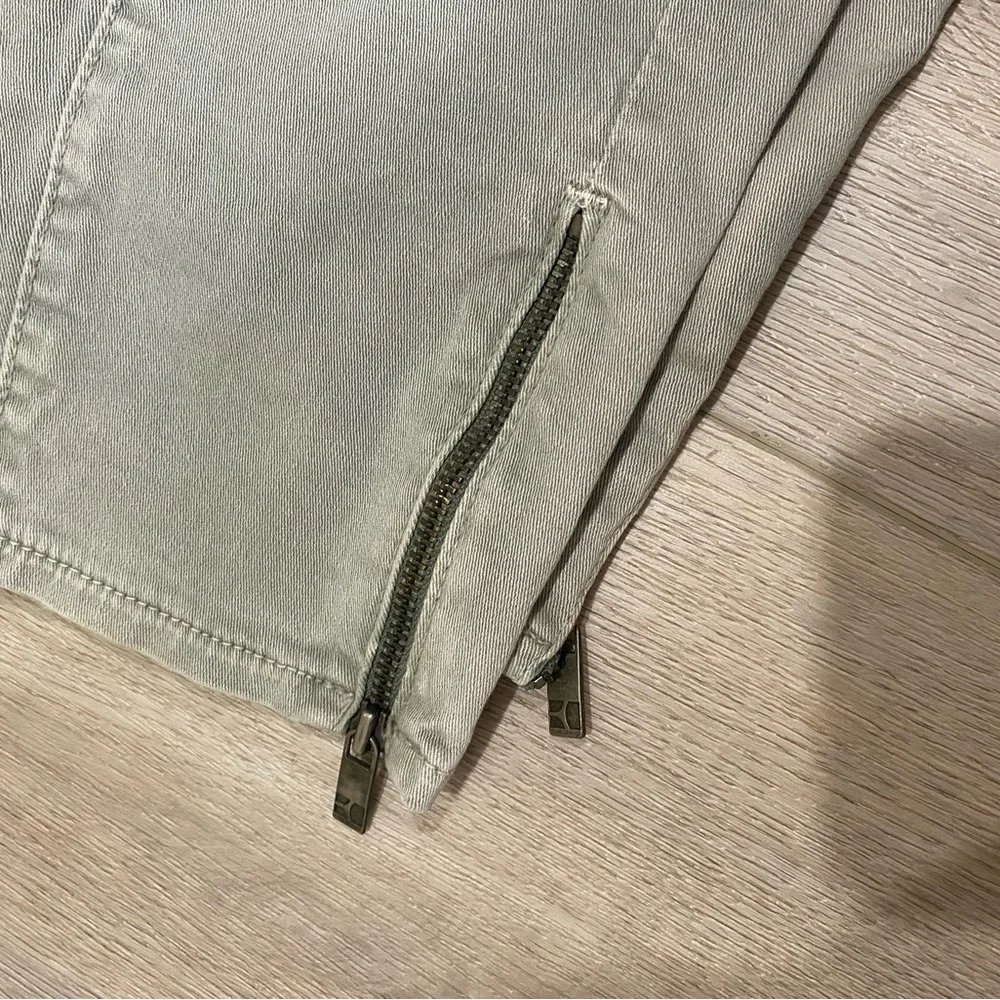 BOSS ORANGE HUGO BOSS pale green moto style slim fit jeans size 28 - Picture 9 of 9